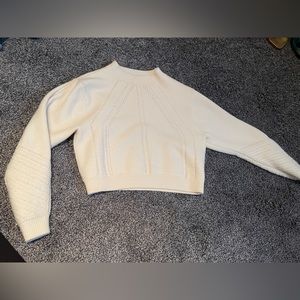 Club Monaco Crop knit  mockneck sweater